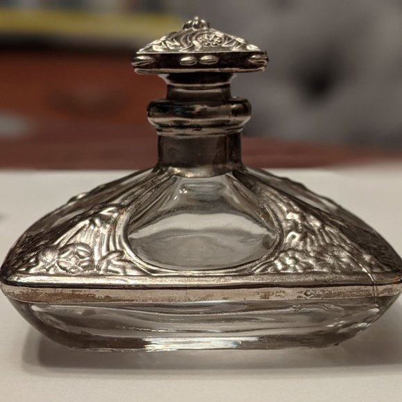 VTG Perfume Bottle Glass/Metal - Picture 2 of 10